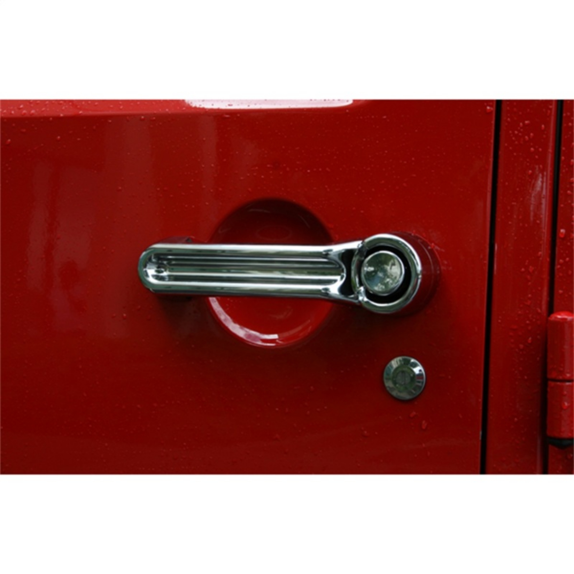 Picture of Rugged Ridge Door Handle Cover Kit Chrome 07-18 Jeep Wrangler JK