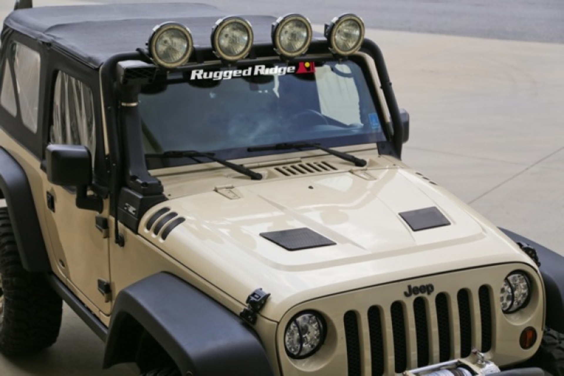 Picture of Rugged Ridge Performance Vented Hood 07-18 Jeep Wrangler JK