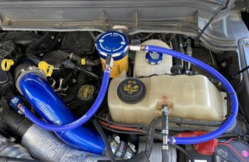 Picture of Sinister Diesel 11-16 Ford Powerstroke 6-7L Engine Mount Coolant Filtration System