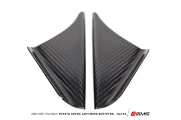 Picture of AMS Performance 2020+ Toyota GR Supra Anti-Wind Buffeting Kit - Gloss Carbon