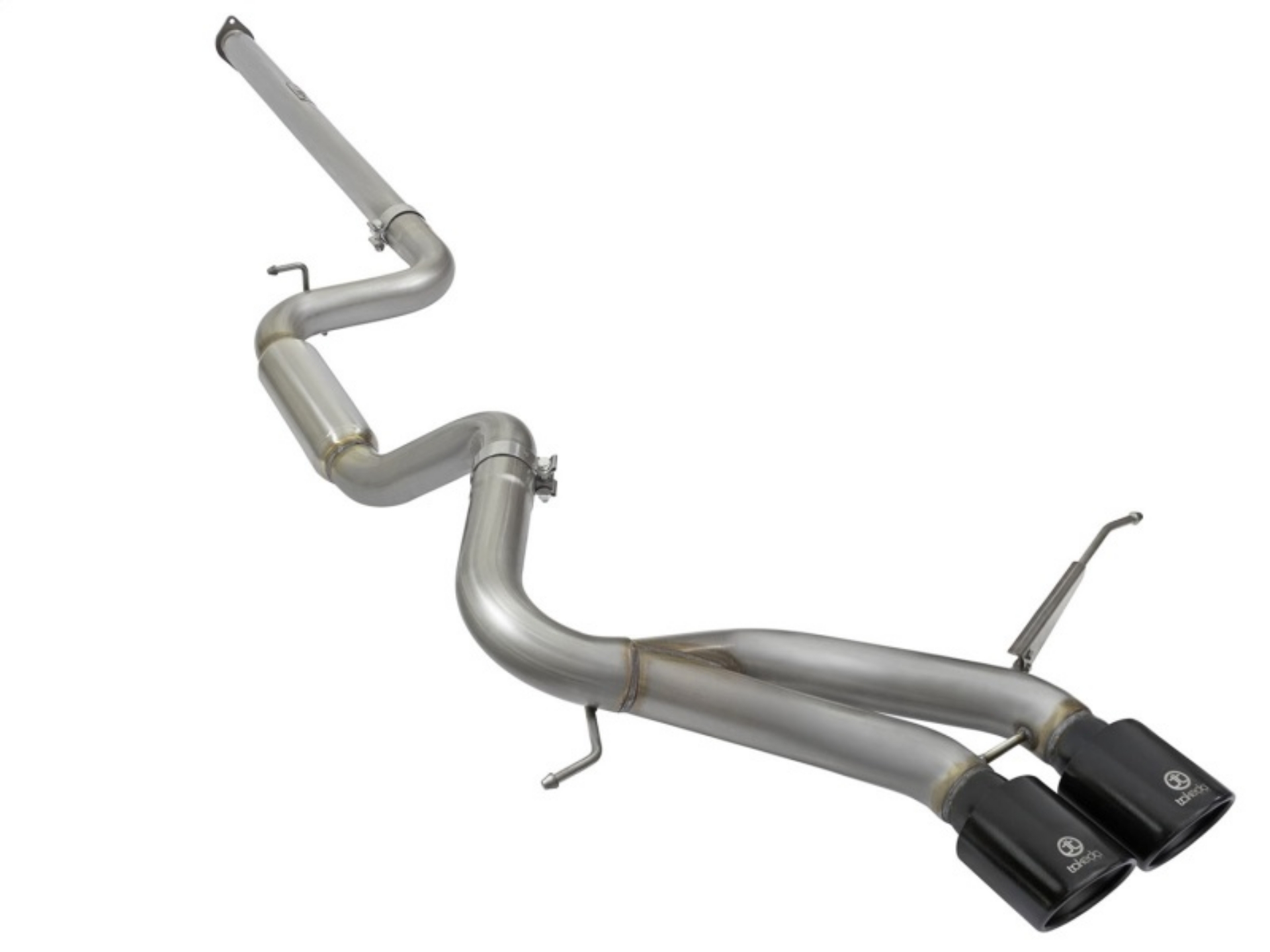 Picture of aFe Takeda 3in SS Exhaust Cat-Back 13-16 Ford Focus ST 2-0L Black Tips