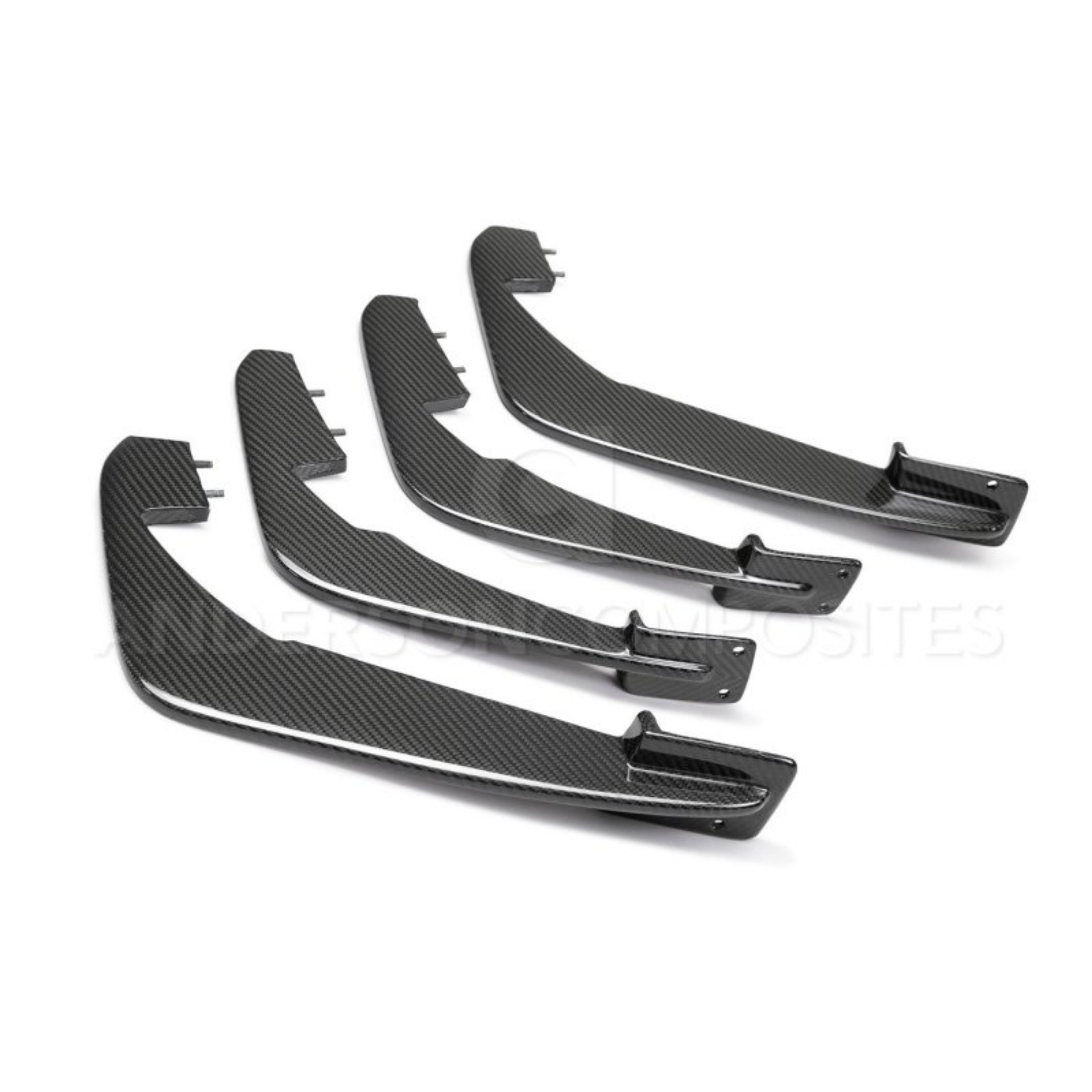 Picture of Anderson Composites 20-21 Chevrolet Corvette C8 Stingray Carbon Fiber Rear Diffuser Fins Set of 4