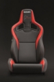 Picture of Recaro Sportster CS Nurburgring Edition Driver Seat - Black-Red Leather-Black Leather