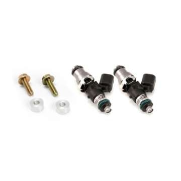 Picture of Injector Dynamics ID1300-XDS Fuel Injectors Polaris RZR 14mm Grey Adapter Top Set of 2