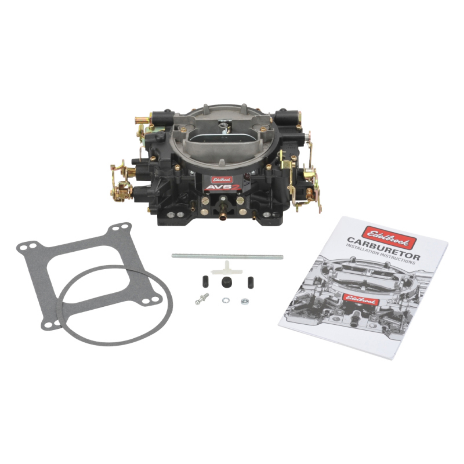 Picture of Edelbrock Carburetor AVS2 Series 650 CFM Manual Choke Black Powder Coated Non-EGR