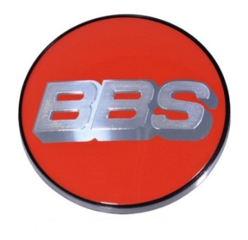 Picture of BBS Center Cap 70-6mm Red-Silver 5-Tab