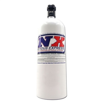 Picture of Nitrous Express 15lb Bottle w-Lightning 500 Valve 6-89 Dia x 26-69 Tall w- -6 AN Nipple