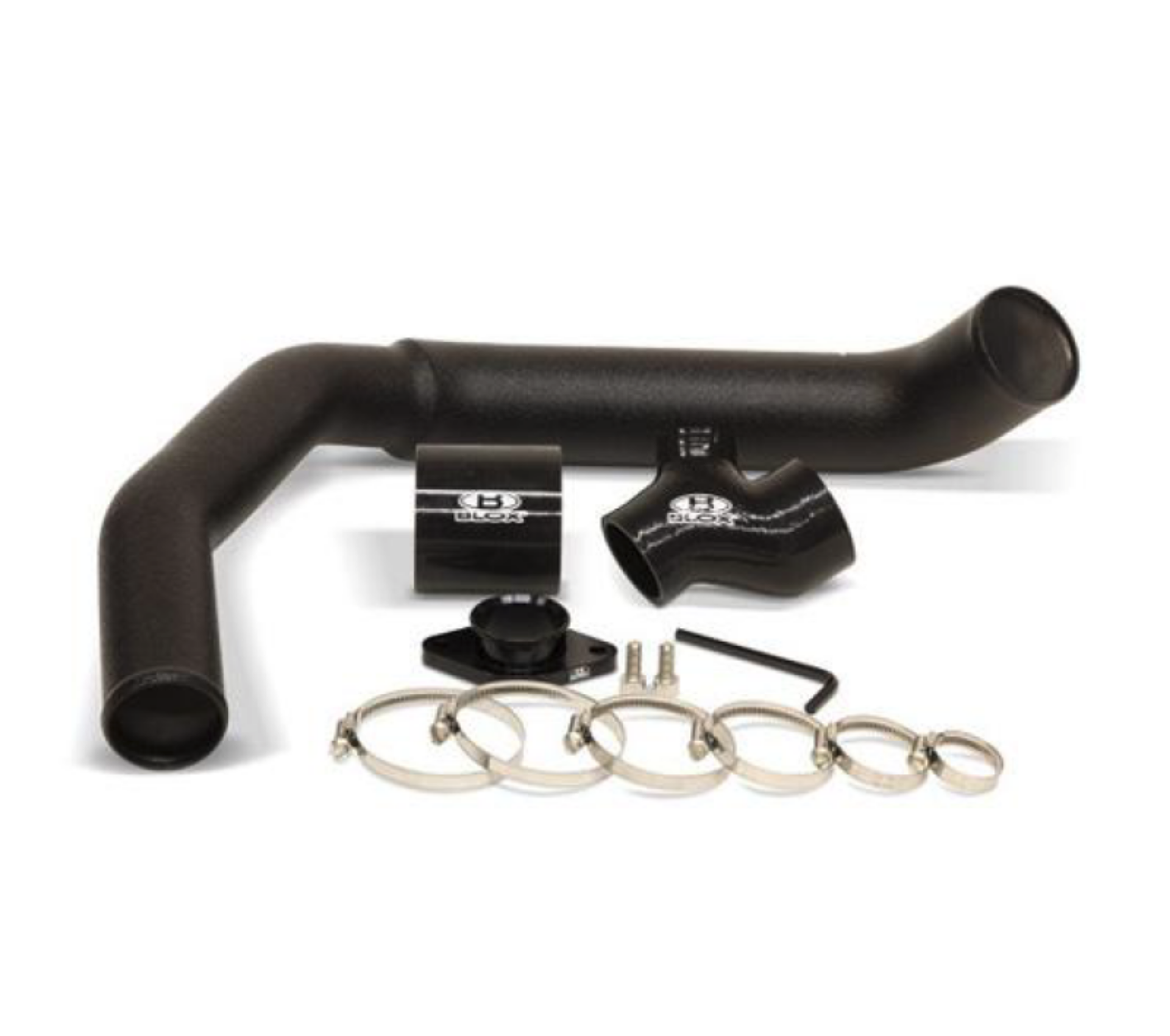 Picture of BLOX Racing 15-19 Subaru WRX FA20DIT Black Charge Pipe Kit