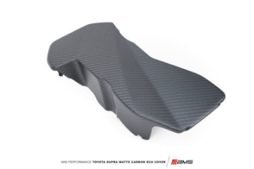 Picture of AMS Performance 2020+ Toyota GR Supra Carbon Fiber ECU Cover - Matte Carbon