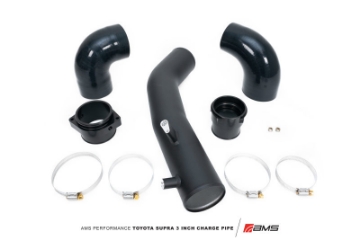 Picture of AMS Performance 2020+ Toyota Supra A90 Aluminum 3in Charge Pipe Kit