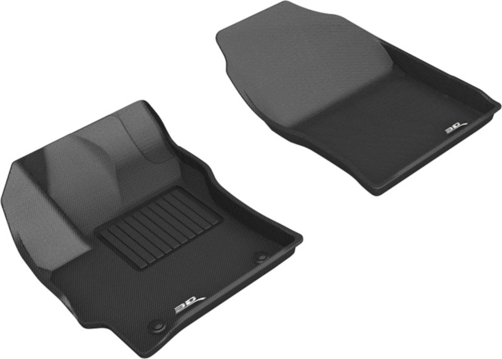 Picture of 3D MAXpider 2019-2020 Toyota Corolla Hatchback Kagu 1st Row Floormats - Black