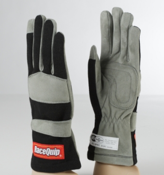 Picture of RaceQuip Black 1-Layer SFI-1 Glove - XL