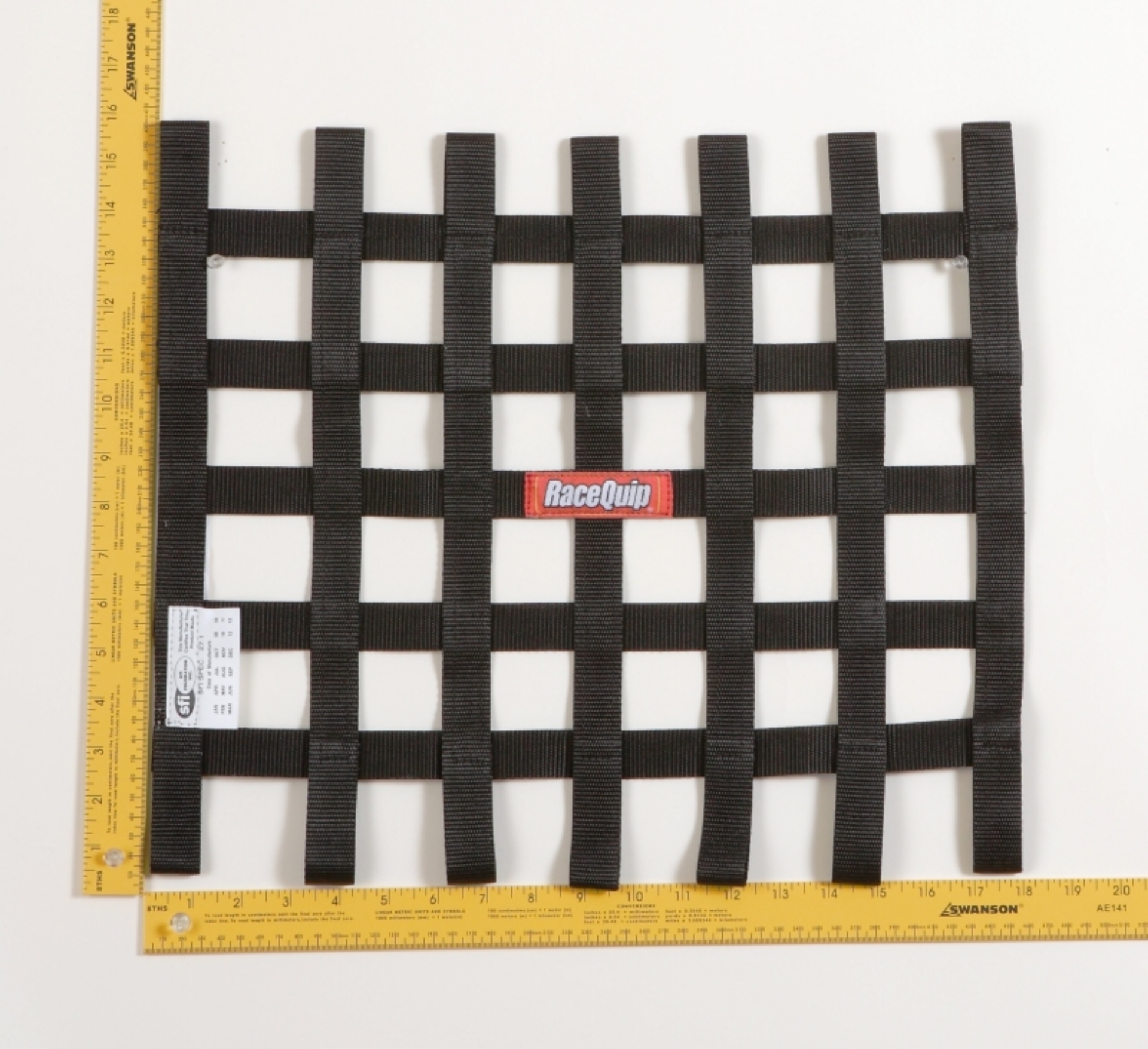 Picture of RaceQuip Black 15 X 18 SFI Ribbon Net