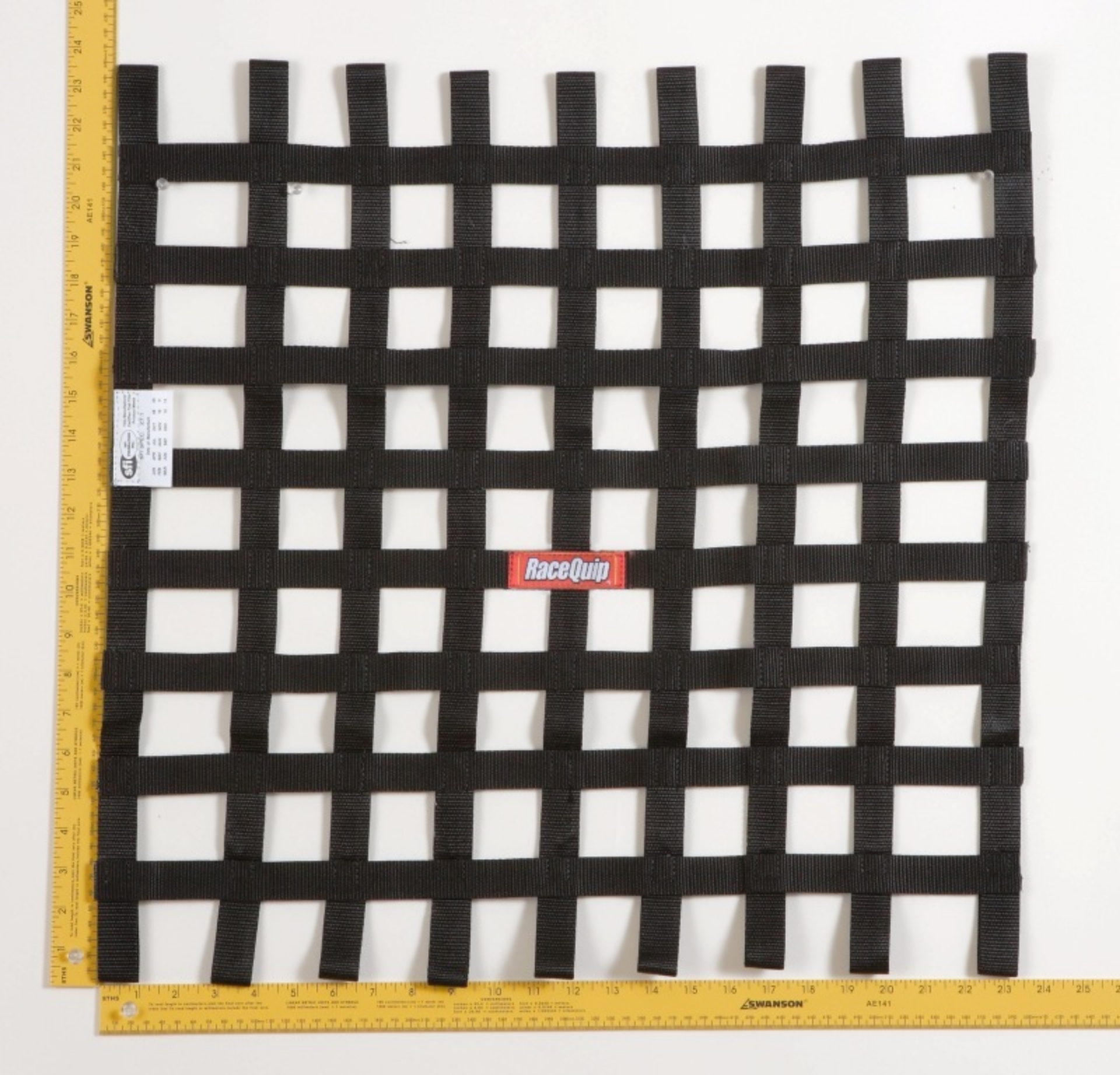 Picture of RaceQuip Black 24 X 24 SFI Ribbon Net