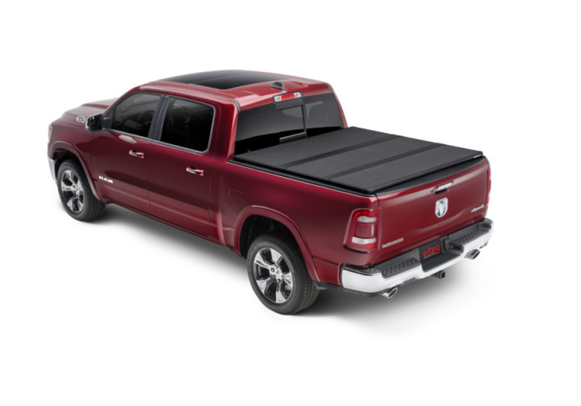 Picture of Extang 19-20 Dodge Ram 6 ft 4 in with multifunction split tailgate Solid Fold 2-0