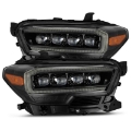 Picture of AlphaRex 16-20 Toyota Tacoma NOVA LED Projector Headlight Plank Style Alpha Black w-Activation Light