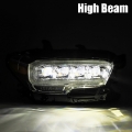 Picture of AlphaRex 16-20 Toyota Tacoma NOVA LED Projector Headlight Plank Style Alpha Black w-Activation Light