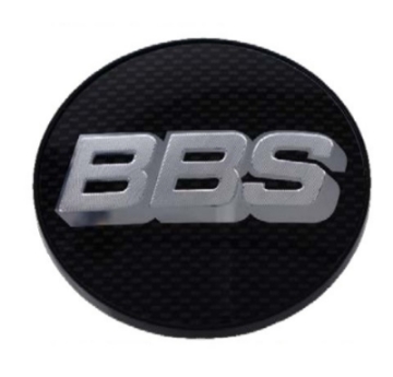 Picture of BBS Center Cap 70-6mm Carbon-Silver 5-tab