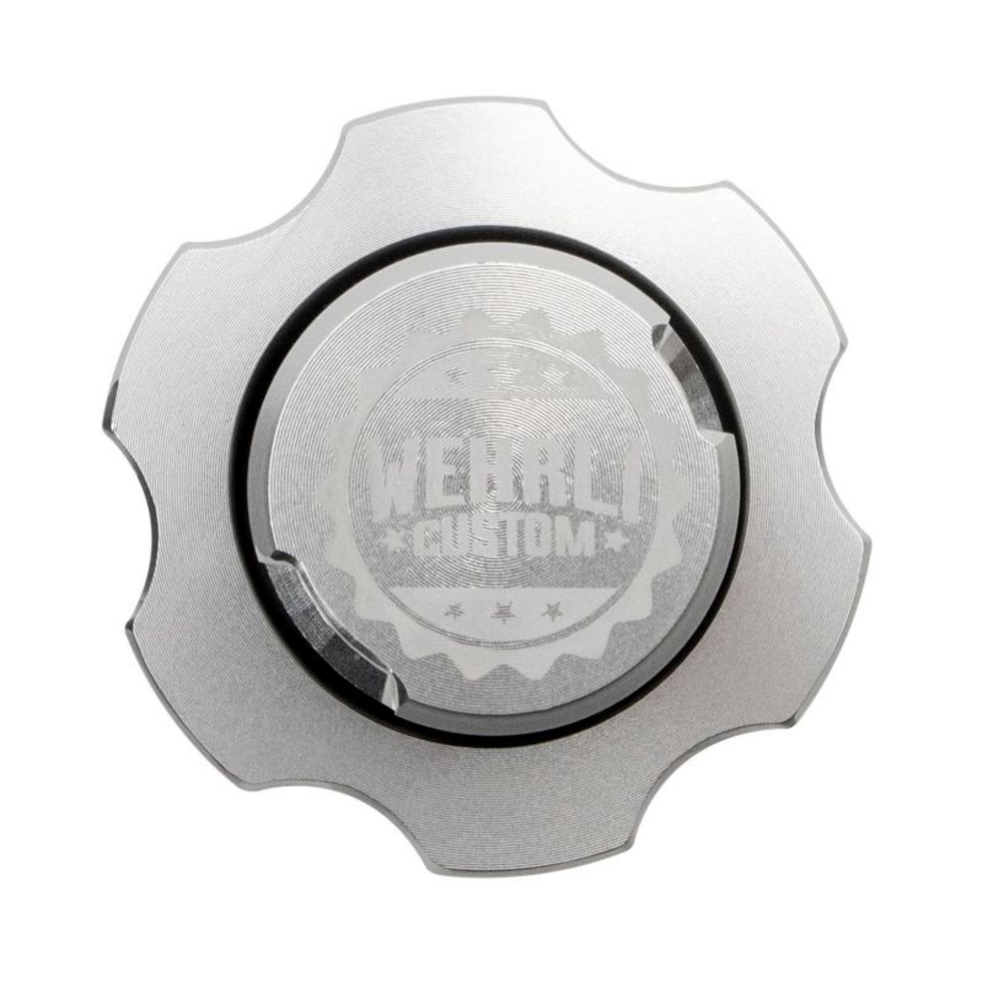 Picture of Wehrli 2001+ GM Duramax LB7-LLY-LBZ-LMM-LML-L5P Billet Oil Fill Cap - Clear Anodized