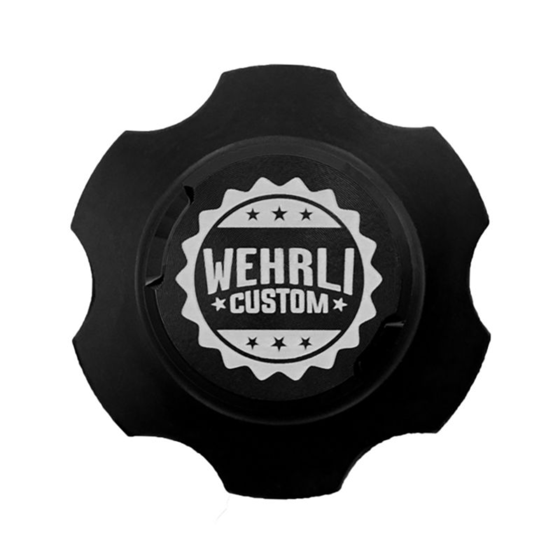 Picture of Wehrli 2001+ GM Duramax LB7-LLY-LBZ-LMM-LML-L5P Billet Oil Fill Cap - Black Anodized