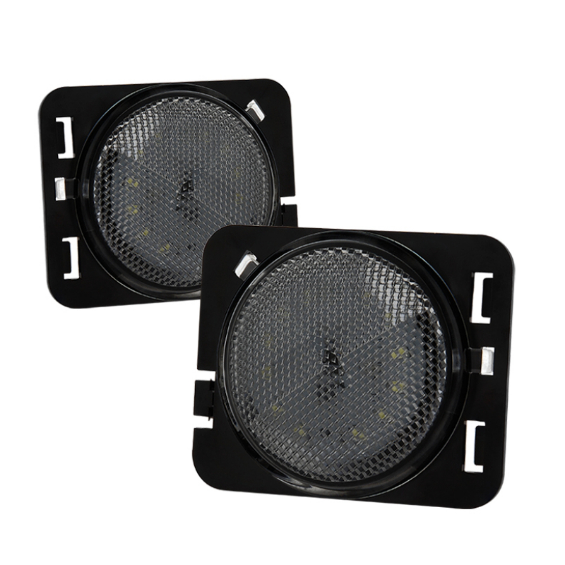 Picture of xTune Jeep Wrangler 07-15 LED Front Fender Side Marker Lights - Smoked SML-JH-JW07-LED-SM