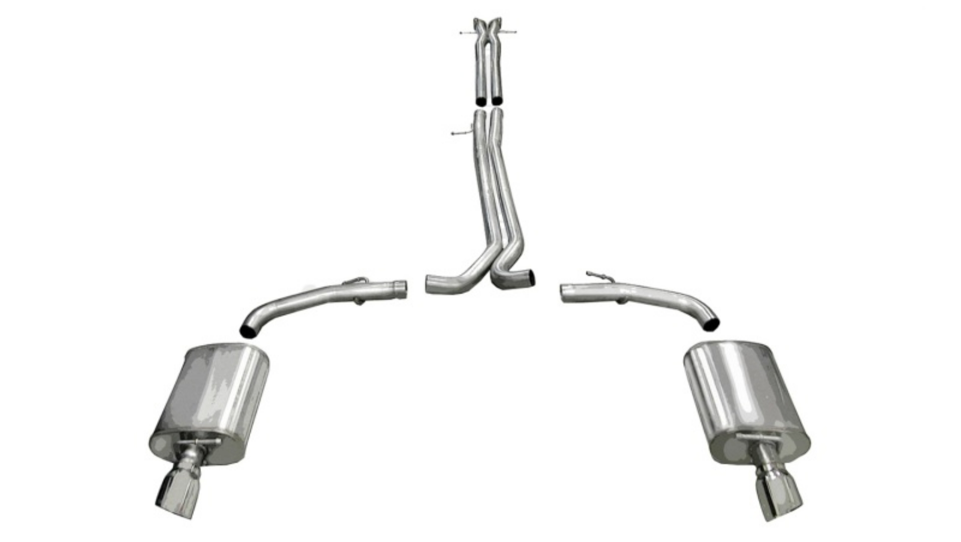 Picture of Corsa 2010-2019 Ford Taurus SHO 3-5L V6 Turbo Polished Sport Cat-Back Exhaust