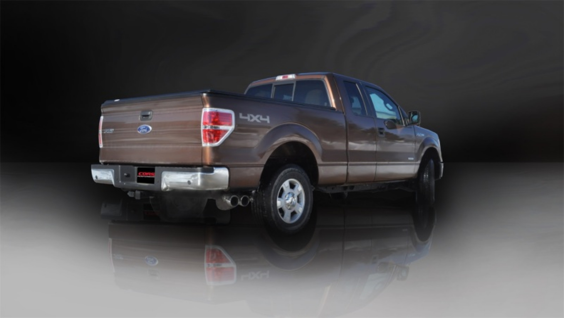 Picture of Corsa 2011-2014 Ford F-150 EcoBoost 3-5L V6 Polished Sport Cat-Back Exhaust