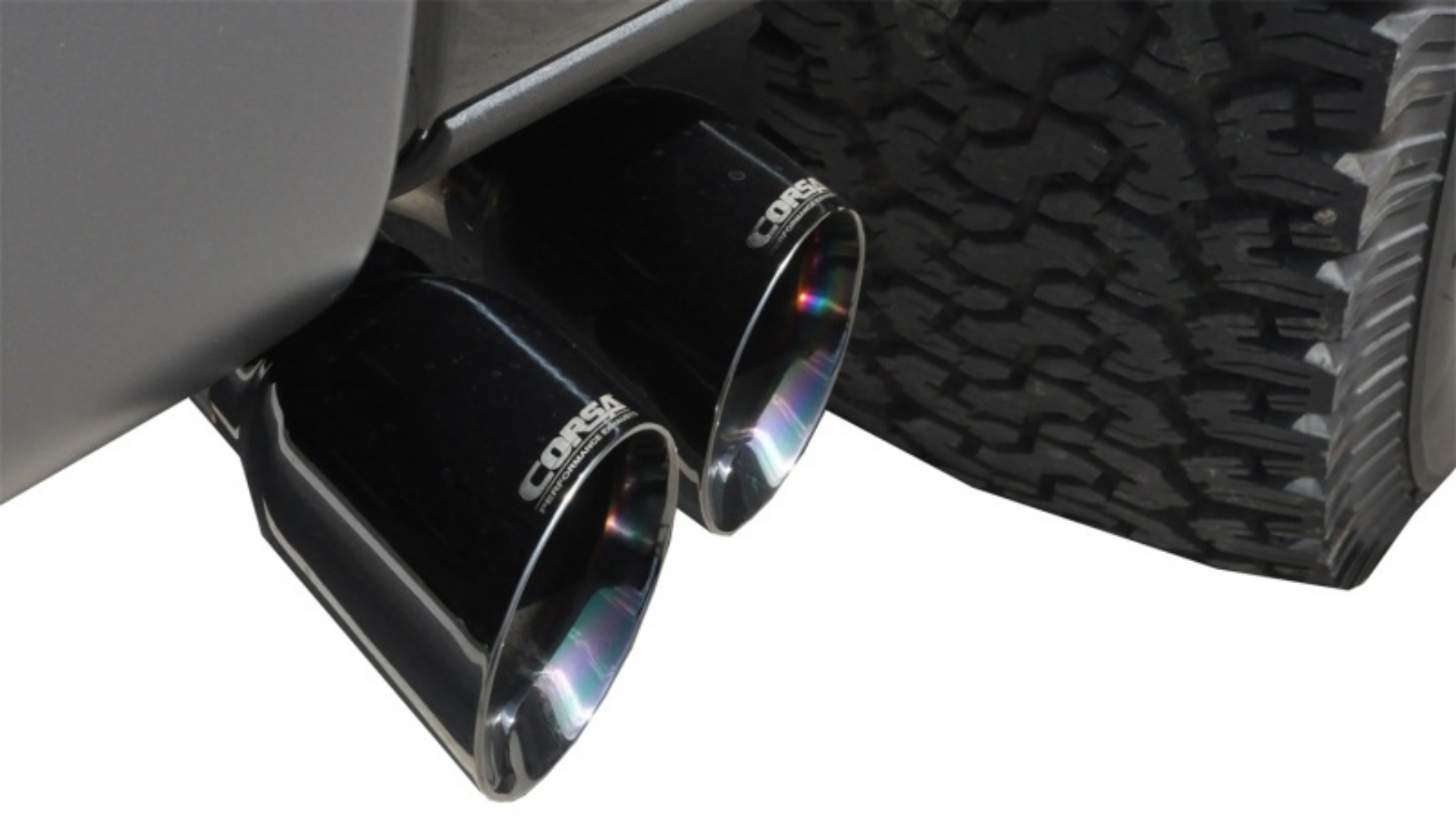 Picture of Corsa 2011-2014 Ford F-150 EcoBoost 3-5L V6 Black Sport Cat-Back Exhaust