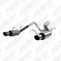 Picture of MBRP 11-14 Ford Mustang GT 5-0L 3in Cat Back Dual Split Rear Street Version 4in Tips - Black