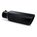 Picture of MBRP Universal Tip 6in OD Rolled End 4in Inlet 18in L Black Coated Exhaust Tip