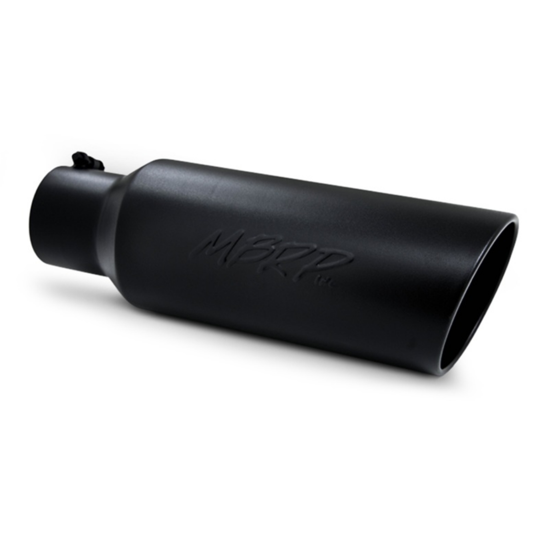 Picture of MBRP Universal Tip 6in OD Rolled End 4in Inlet 18in L Black Coated Exhaust Tip