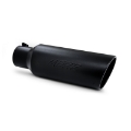 Picture of MBRP Universal Tip 6in OD Rolled End 4in Inlet 18in L Black Coated Exhaust Tip