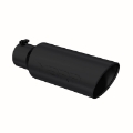 Picture of MBRP Universal Tip 6in OD Rolled End 4in Inlet 18in L Black Coated Exhaust Tip