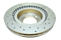 Picture of DBA 08+ Toyota Sienna 200 Series Front Cross Drilled & Slotted Street Series Rotor