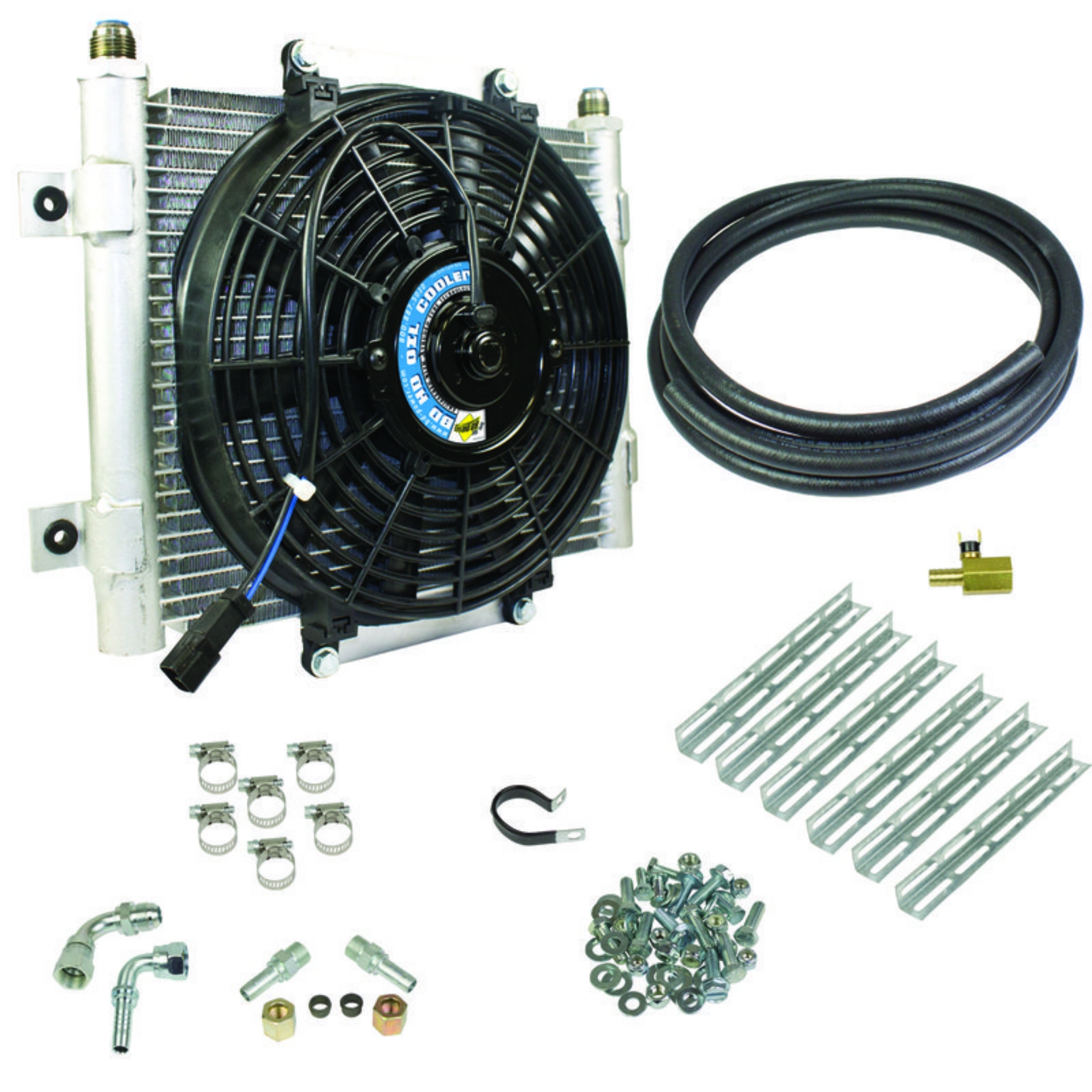 Picture of BD Diesel Xtruded Trans Oil Cooler - 3-8 inch Cooler Lines