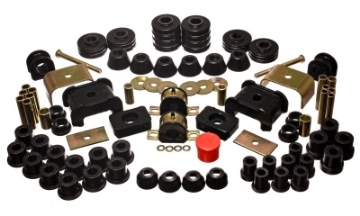 Picture of Energy Suspension 73-80 Chev-GMC 4WD w-Aftermarket Front Springs Black Hyper-Flex Master Bushing Set