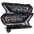 Picture of AlphaRex 19-21 Ford Ranger NOVA LED Proj Headlights Plank Style Black w-Activ Light-Seq Signal-DRL