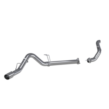 Picture of MBRP 11-14 Ford 6-7L F-250-350-450 4in Filter Back Single Side Exit Alum and Down Pipe Exhaust