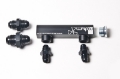 Picture of Radium Engineering Universal 4-Port Manifold - Black W- Logo