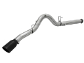 Picture of aFe Atlas Exhausts 5in DPF-Back Aluminized Steel Exhaust Sys 2015 Ford Diesel V8 6-7L td Black Tip