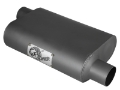 Picture of aFe Scorpion Replacement Alum Steel Muffler 2-1-2in In-Out Baffled Offset-Offset 13inL x10inW x4inH