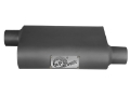 Picture of aFe Scorpion Replacement Alum Steel Muffler 2-1-2in In-Out Baffled Offset-Offset 13inL x10inW x4inH