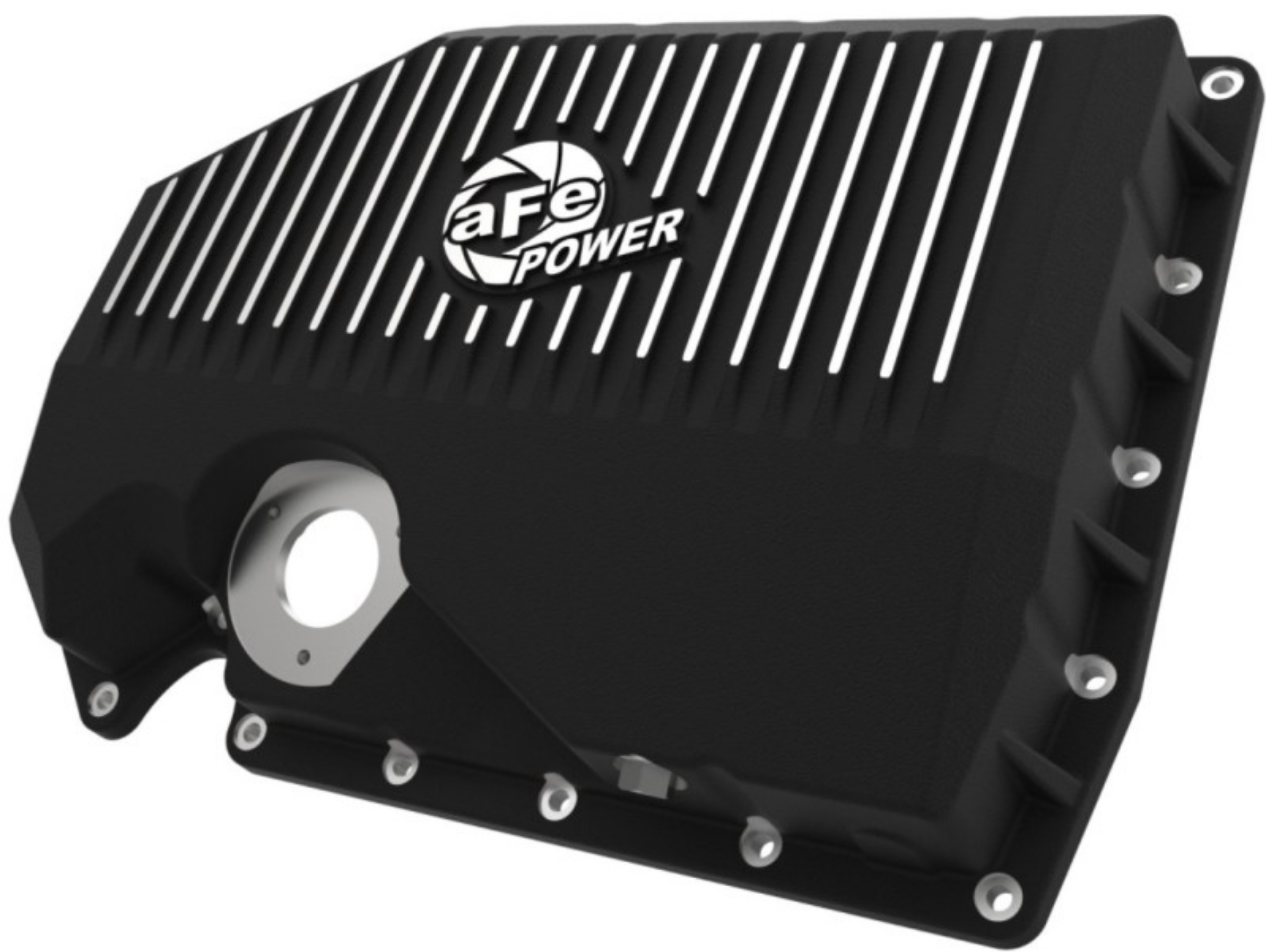 Picture of aFe 05-19 VW 1-8L-2-0L w- Oil Sensor Engine Oil Pan Black POWER Street Series w- Machined Fins