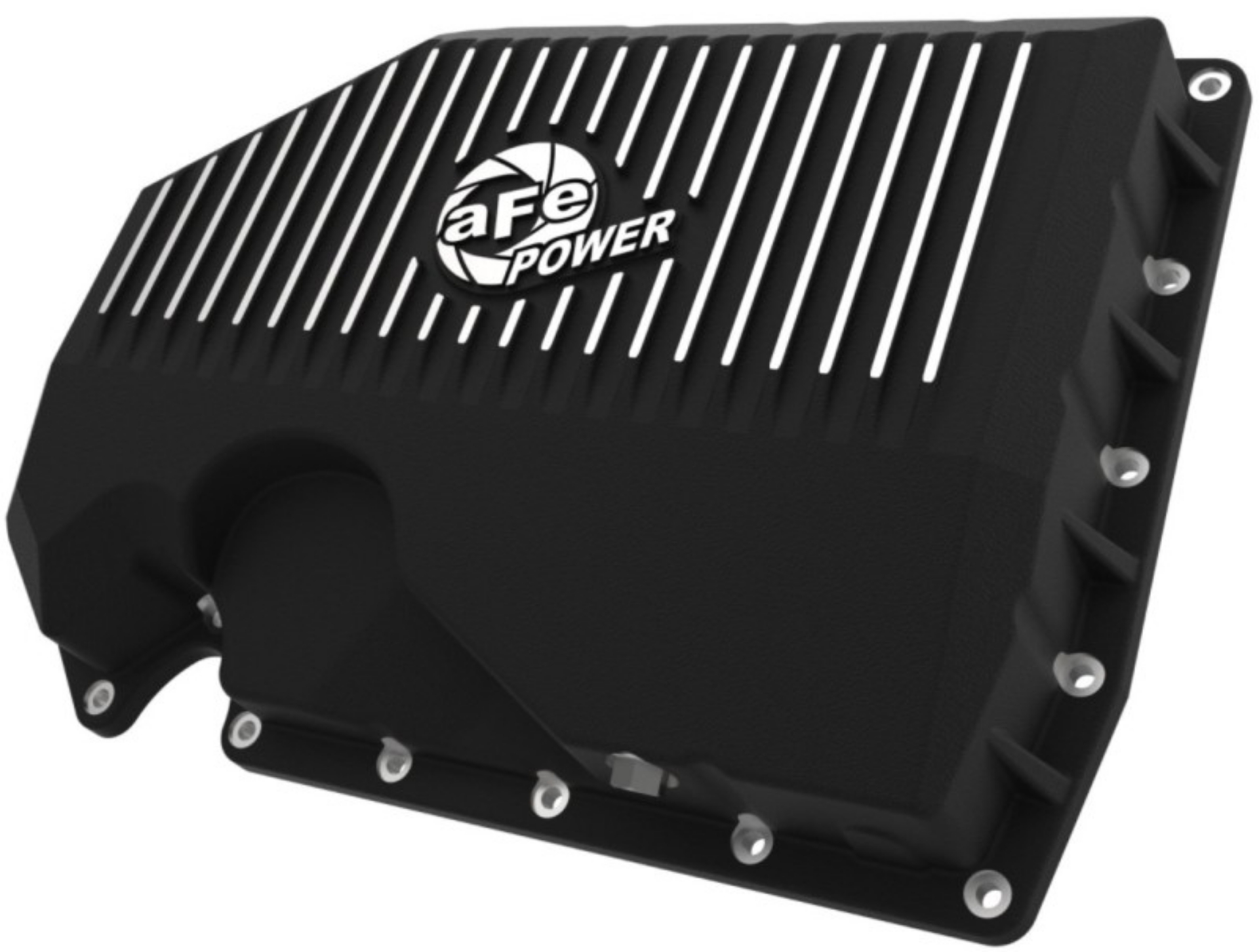 Picture of aFe 05-19 VW 1-8L-2-0L w-o Oil Sensor Engine Oil Pan Black POWER Street Series w- Machined Fins