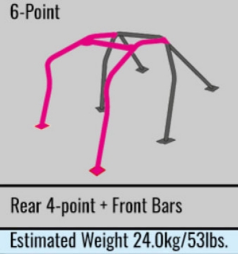 Picture of Cusco Safety 21 Roll Cage 6 Point 2 Passenger Around Dash 02-07 Subaru WRX - STI S-O - No Cancel