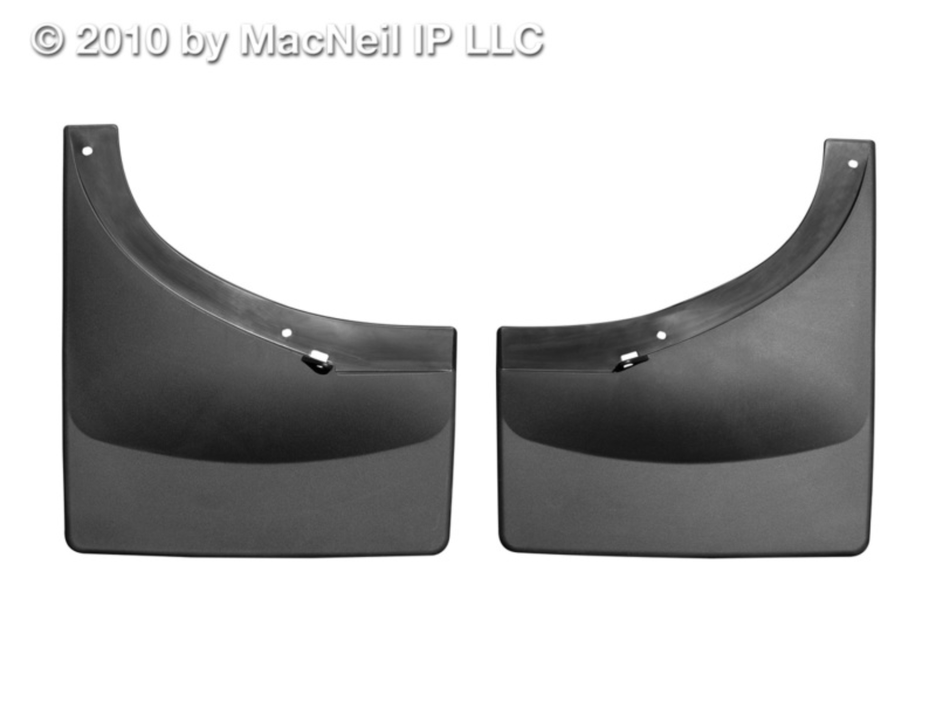 Picture of WeatherTech 07-13 GMC Sierra No Drill Mudflaps - Black