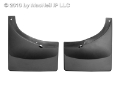 Picture of WeatherTech 07-13 GMC Sierra No Drill Mudflaps - Black