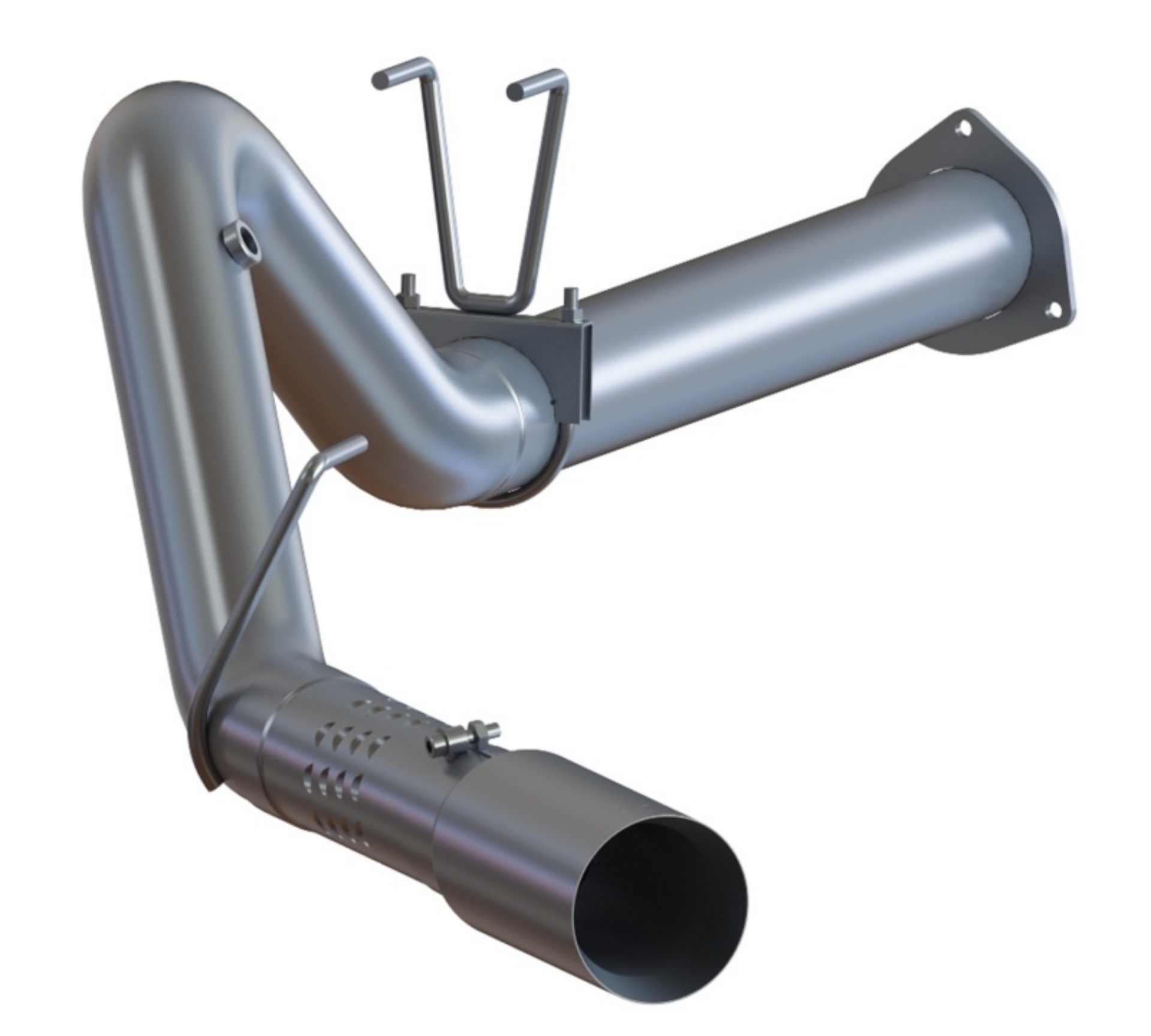 Picture of MBRP 2015 Ford F250-350-450 6-7L 4in Single Side Exit T409 Exhaust Includes 5in Tip