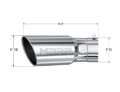 Picture of MBRP Universal Tip 6in OD 5in Inlet 15-5in Length 30 Deg Bend Angled Rolled End T304