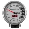 Picture of Autometer 5 inch Ultimate III Playback Tachometer 11000 RPM - Silver